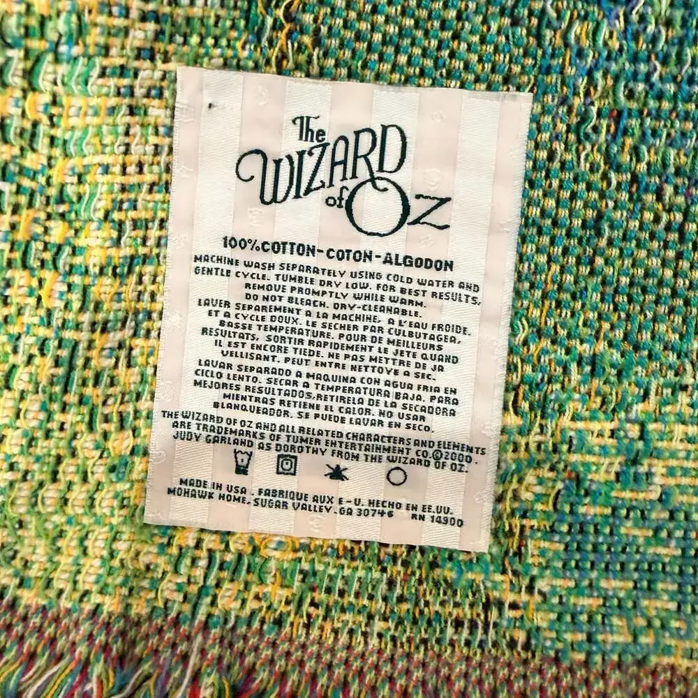 The Wizard of Oz Judy Garland Woven Tapestry Throw Blanket Mohawk Home